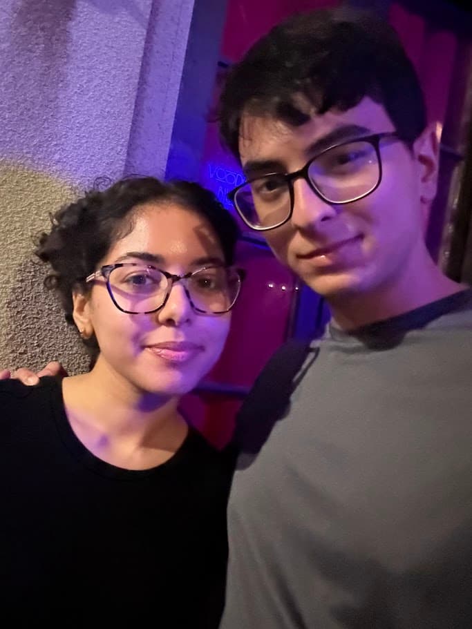 Us at the haunted house